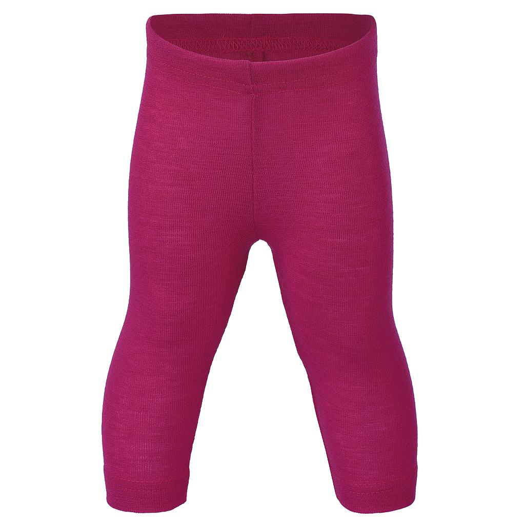 Baby-Leggings Himbeere Wolle-Seide