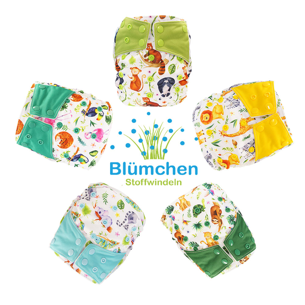 Blümchen All-in-One Bambus Wildlife Edition Drucki